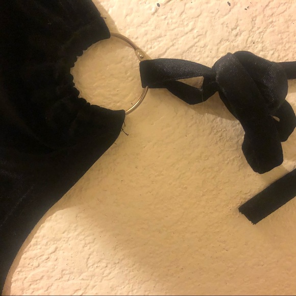 Velvet butterfly halter top - Picture 5 of 8